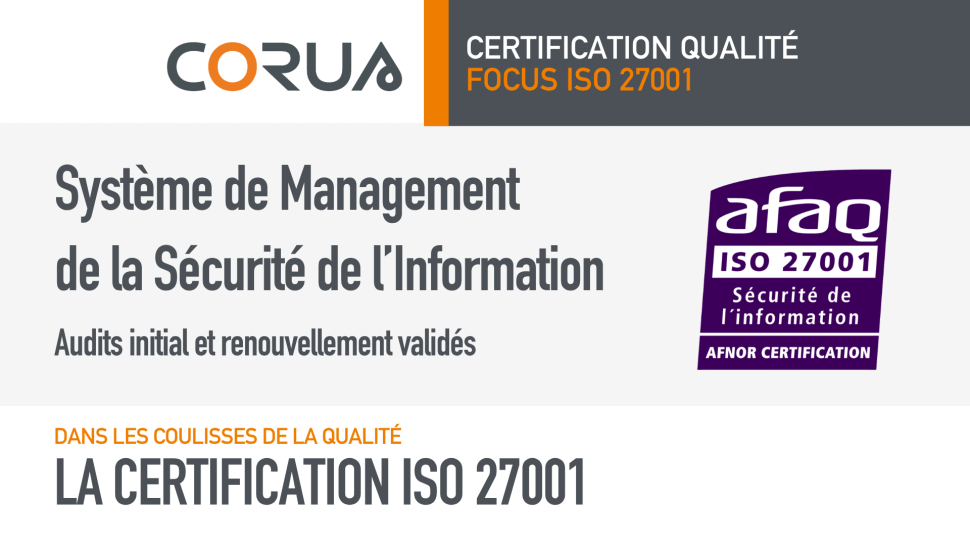 CERTIFICATION CORUS ISO 27001