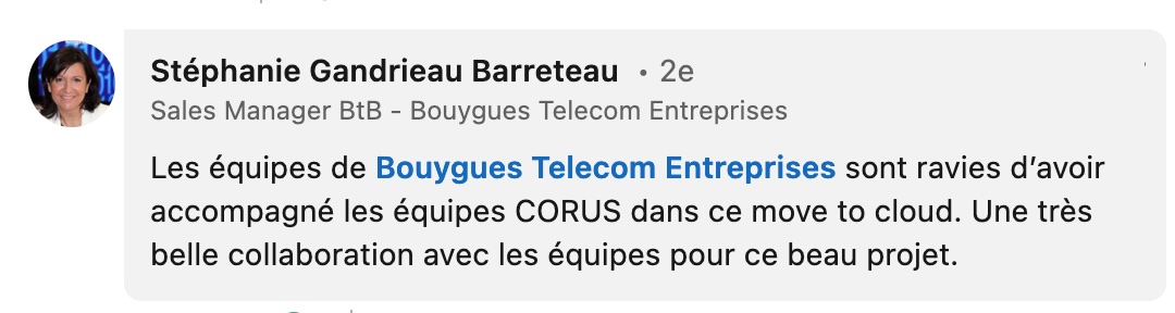 CORUS hebergement data center externalisé